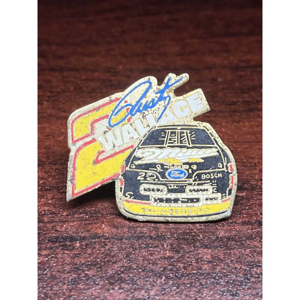 Vintage‎ NASCAR Rusty Wallace #2 Miller Beer Lapel Hat Pin